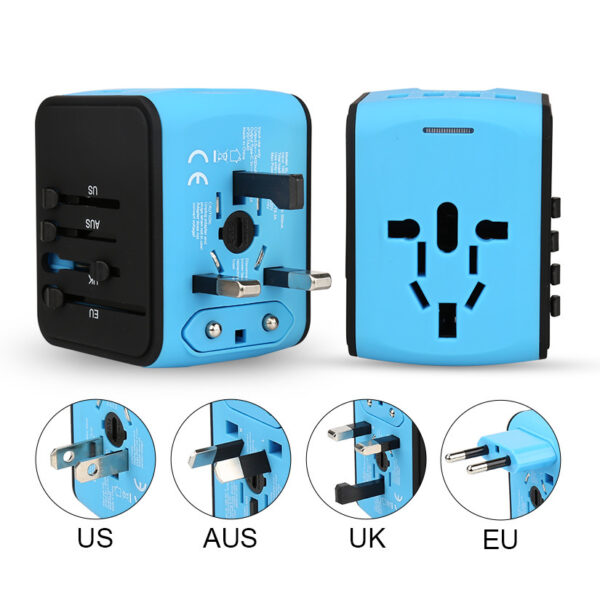 Travel Multifunctional 4 Charging Dock USB Converter - Image 7