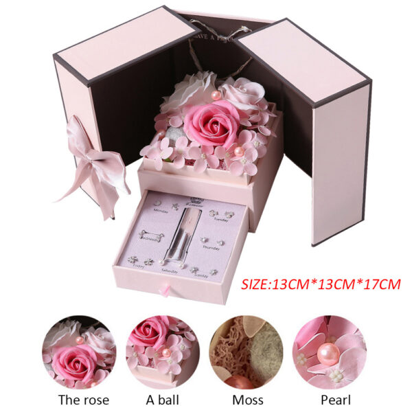 Pink Lamp Gift Box Christmas Valentine's Day Creative Gift - Image 2