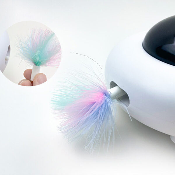 Pet Toy Gravity UFO Smart Teaser Flying Sucer Electric Funny Cat Turntable - Image 3