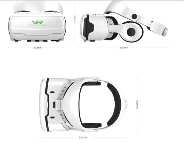 Head-mounted Adjustable HD VR Glasses With Headset - Image 2