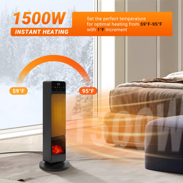 Portable Electric Tower Heater - Image 6