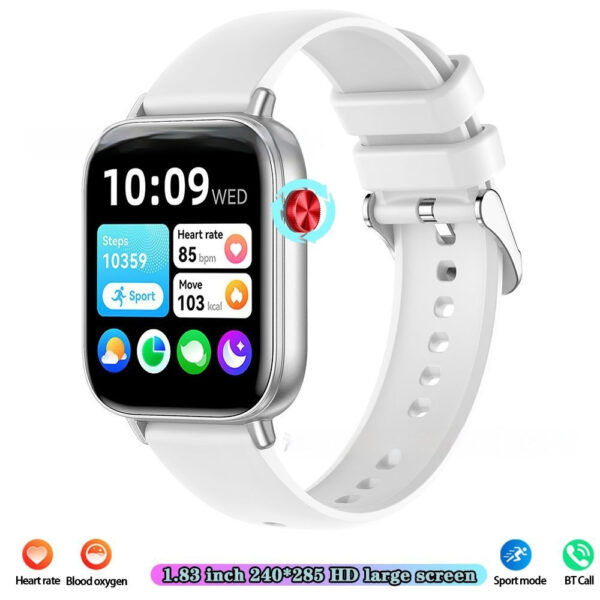 Smart Watch Mobile Pedometer Heart Rate Monitoring Bluetooth Calling 169 Touch Display Smart Bracelet - Image 3