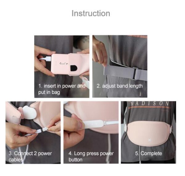 Rechargeable Relaxation Menstrual Pain Patch Relieving Massage Belt - Image 6