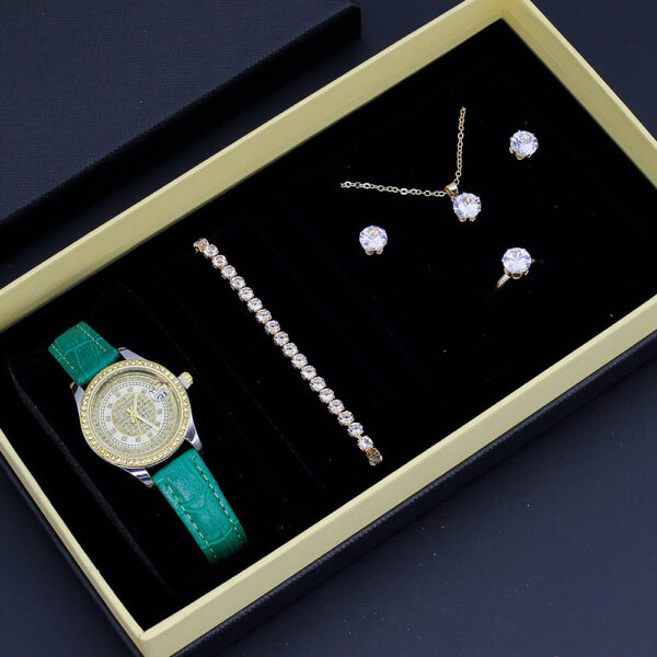 New Ladies Watch Good-looking Cross-border Valentine's Day Watch Jewelry Suit With Decoration - Image 5