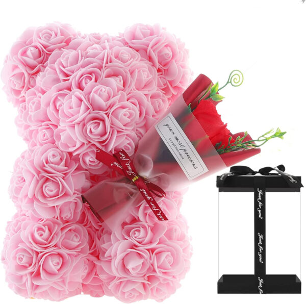 Rose Bear Preserved Fresh Flower Birthday Gift - Image 10