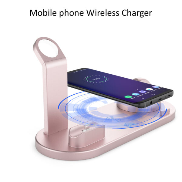 Wireless Charger 4 In 1 Charging Station For AppleIWatch Series 8 7 I-Phone 15 14 13 12 Pro Airpods Pro 3 2 Charging Stand Dock - Image 2