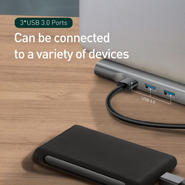 Hub Docking Station And  Cooling Bracket To Ten-port HDMI And VGA Network Port Conversion Hub - Image 6