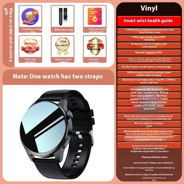 Smart Watch Bluetooth Calling Heart Rate Blood Pressure Multifunction - Image 9