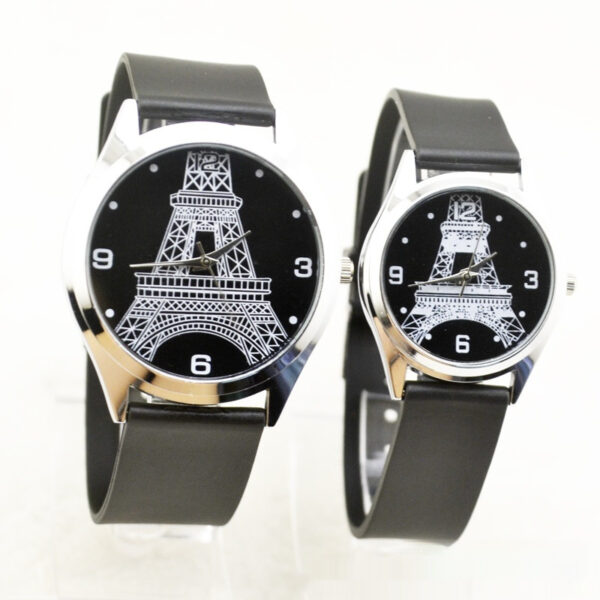 Paris Tower Fashion Couple Pair Watch - Image 5