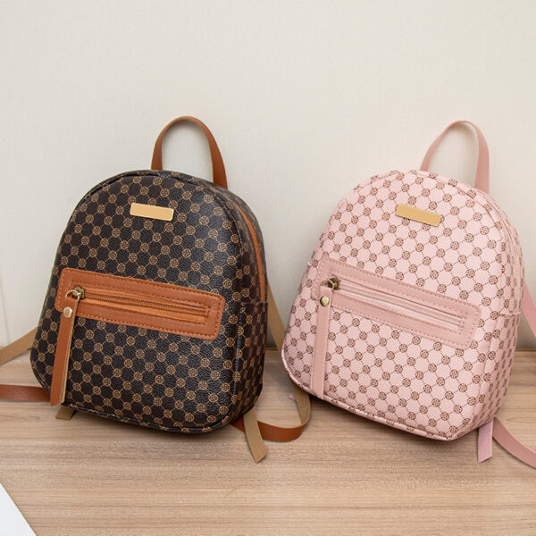 Women's Casual Sequin Decorative Dotted Prints Backpack - Image 3