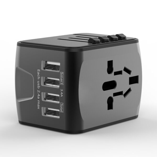 Travel Multifunctional 4 Charging Dock USB Converter - Image 3