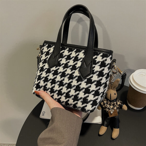 Fashion Houndstooth Shoulder Bags Portable Checkerboard Handbags All-match Messenger Bag Women Totes - Image 7