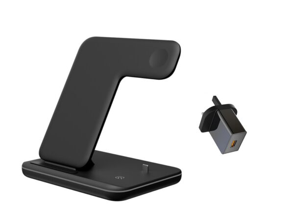 Compatible Mobile Phone Watch Earphone Wireless Charger 3 In 1 Wireless Charger Stand - Image 3