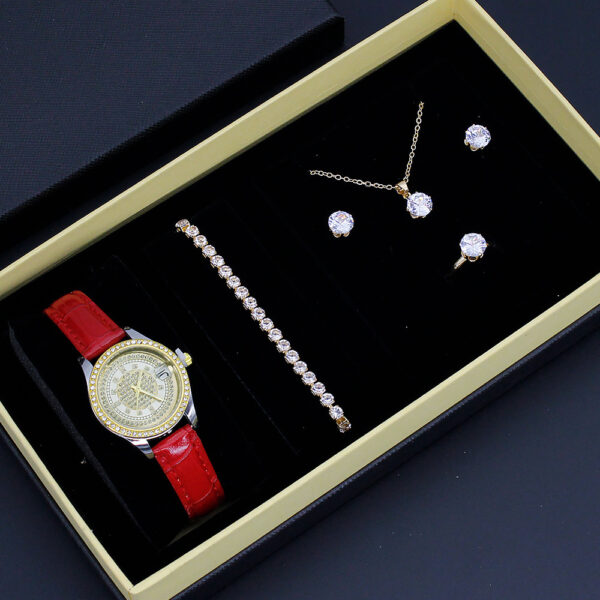 New Ladies Watch Good-looking Cross-border Valentine's Day Watch Jewelry Suit With Decoration - Image 2