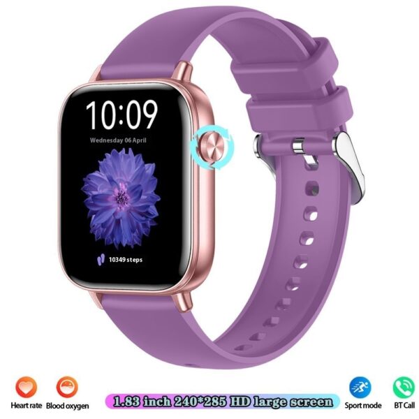 Smart Watch Mobile Pedometer Heart Rate Monitoring Bluetooth Calling 169 Touch Display Smart Bracelet - Image 6