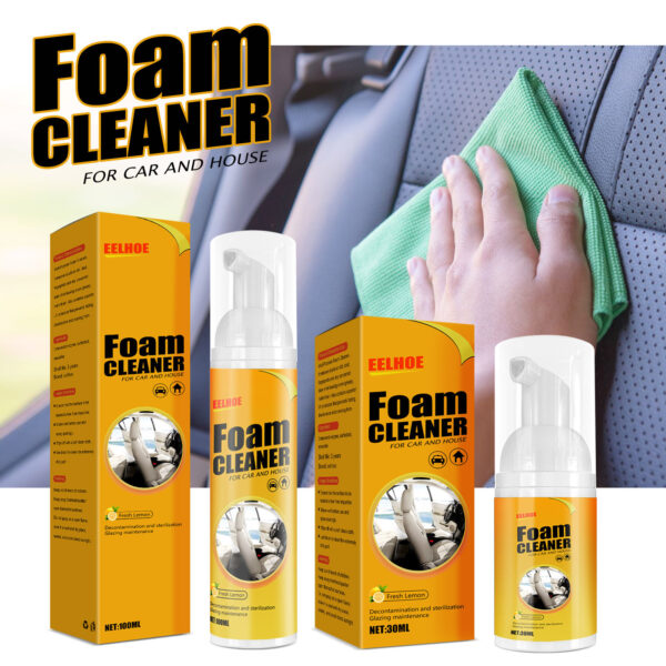 Multifunctional Foam Cleaner Supplies Car Interior Strong Decontamination Leather Seat Cleaner - Image 9