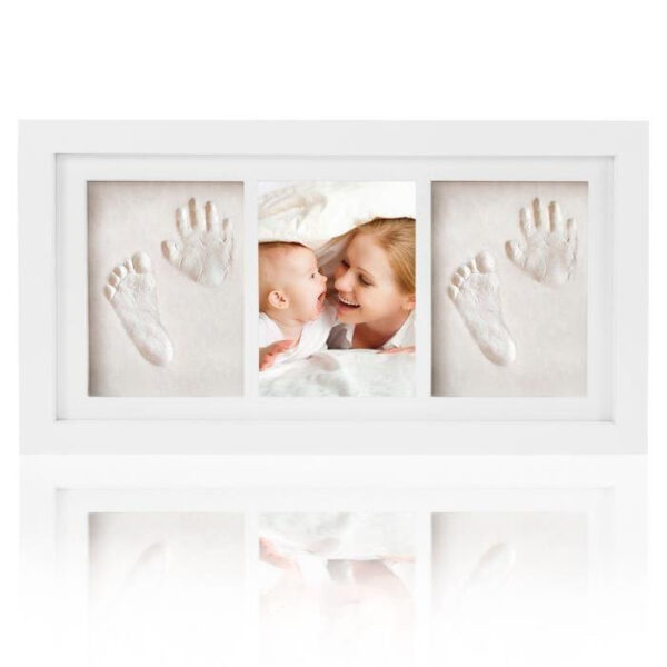 Baby Hand And Foot Print Hand And Foot Print Baby Hand And Foot Print Wooden Photo Frame - Image 4