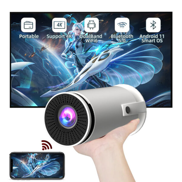 Barrel Machine Hy300 Smart AnzhuoHD Projection Screen Home Recommend Projector - Image 2