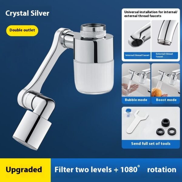 Copper Filter Robotic Arm Faucet Universal Extender - Image 9