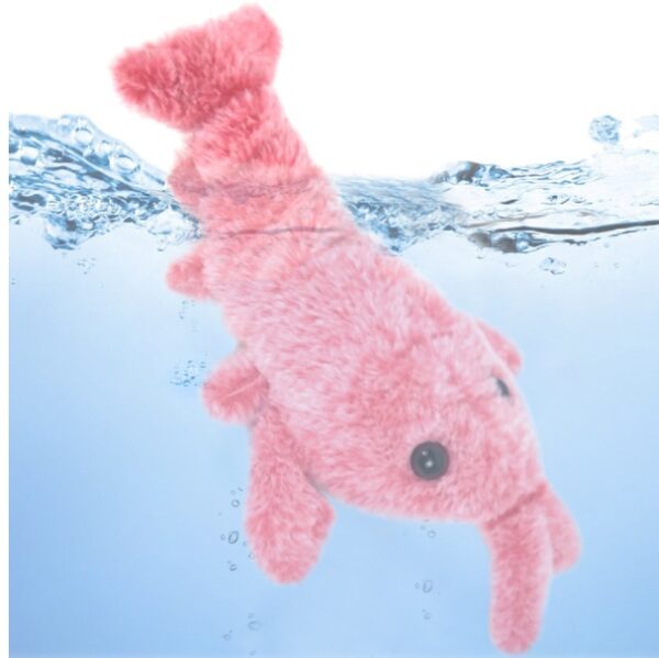 Pet Toys Electric Jumping Shrimp USB Charging Simulation Lobster Funny Cat Plush Pets Toy - Image 5