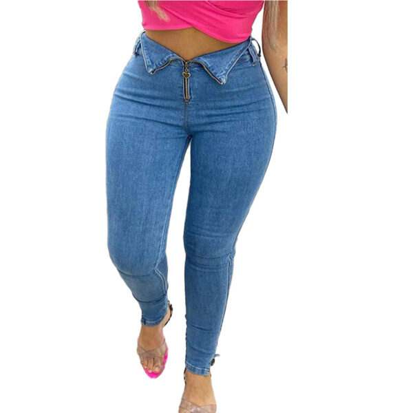 Fashion casual jeans with jeans - Image 2