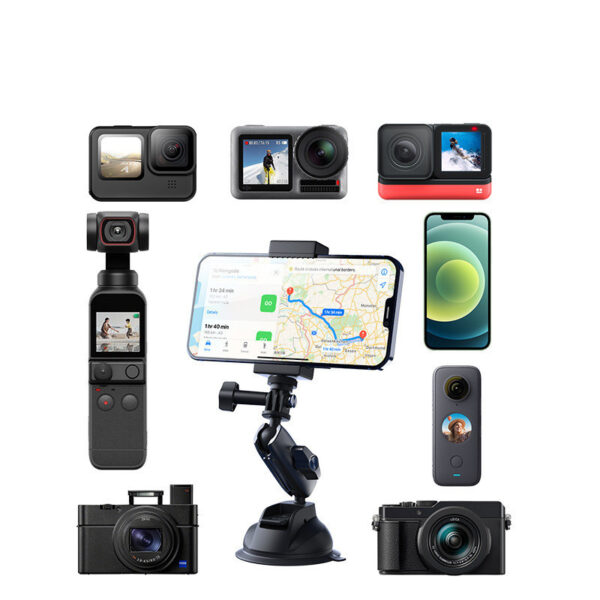 Foldable Car Mobile Phone Suction Cup Holder - Image 4