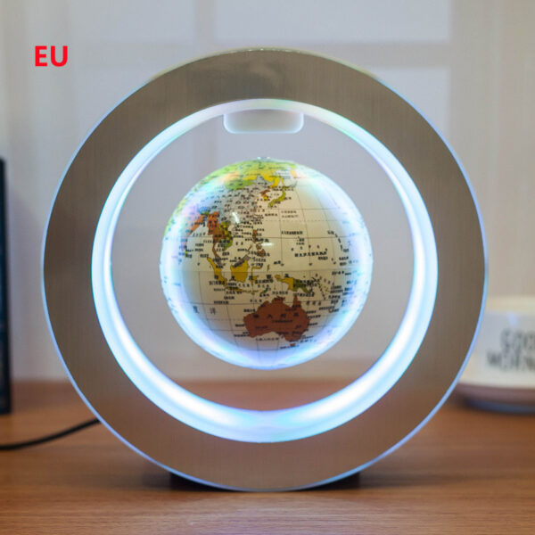 Round LED World Map Floating Globe Magnetic Levitation Light Anti Gravity Magic - Image 9