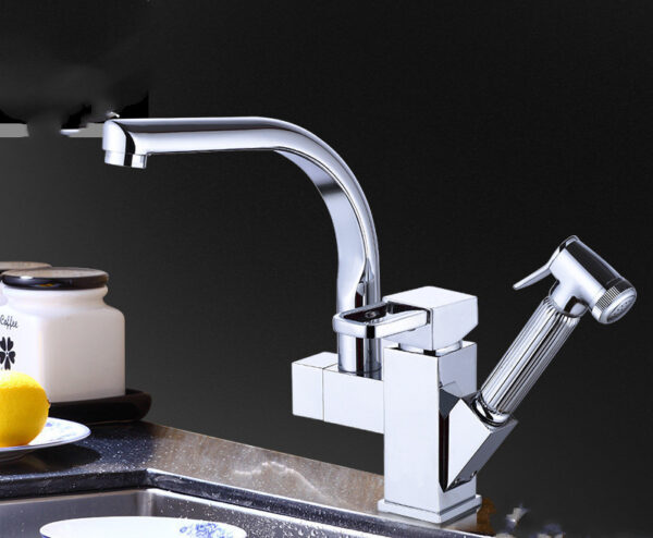 Hot And Cold Rotating Pull-out Wash Basin Faucet - Image 5