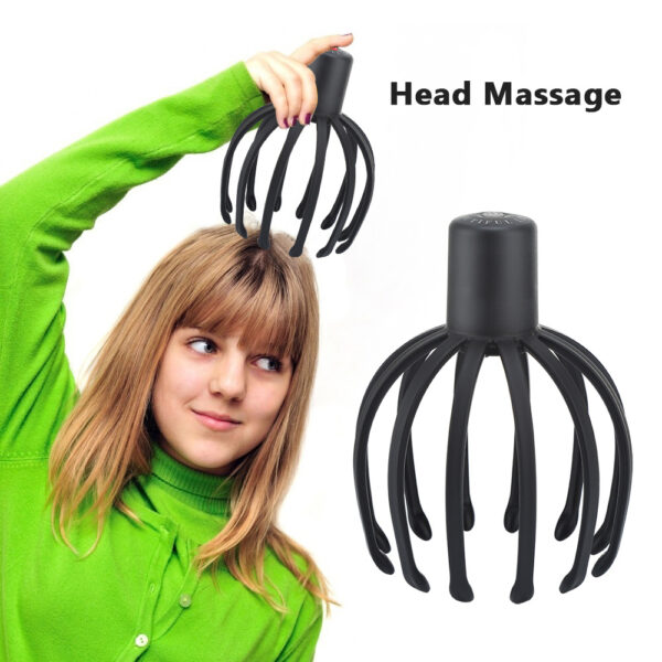 Electric Octopus Claw Scalp Massager Head Scratching Meridian Dredging Relief Stress Improve Sleep Vibration Head Scratcher - Image 5