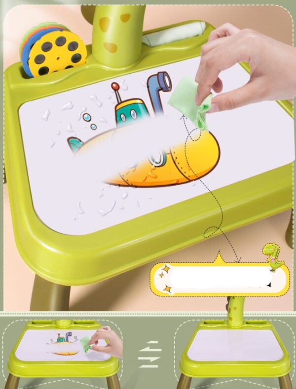 Children's Projection Drawing Board BenefitIntelligence Drawing Artifact Can Wipe Home Writing Board Baby Graffiti Board - Image 2