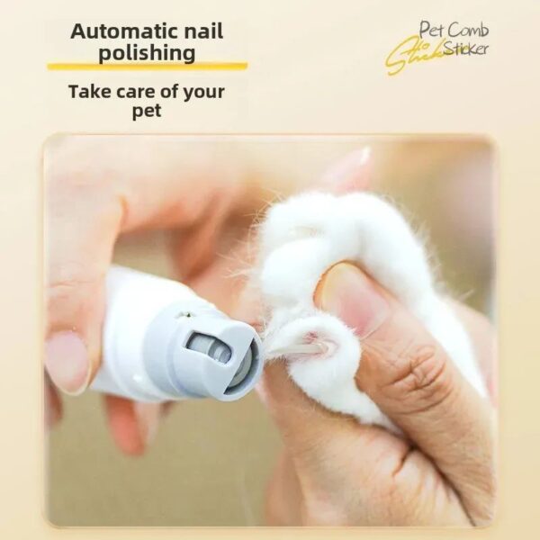 Rechargeable Two-In-One Pet Nail Trimmer Combs Electric Cat Dog Grooming Cleaning Brush Pet Care Tools - Image 4