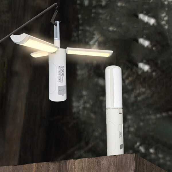 Outdoor LED Camping Lamp Folding Light Type-C USB Function For Emergency Flashlight Lantern