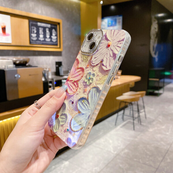 Blue Light Color Flower Phone Case - Image 5