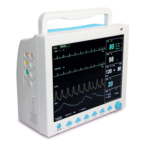 12.1 Inch ICU CCU Vital Signs Patient Monitor 6-parameter ECG RESP NIBP SPO2 TEMP PR - Image 5