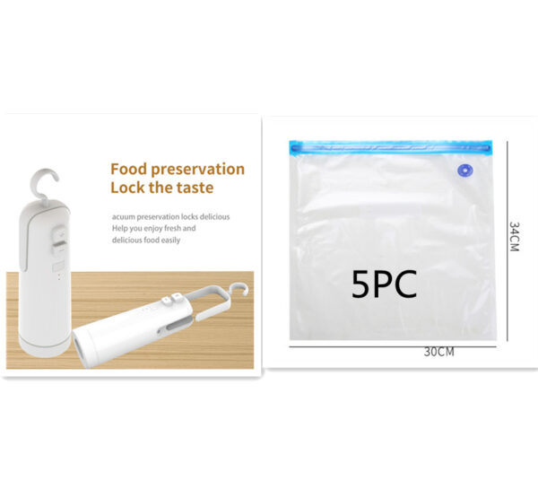 4 In 1 Portable Electric Vacuum Sealer  For Vacuum Storage Bags Kitchen Gadgets - Image 7