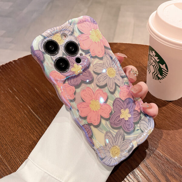 Oil Painting Flower Lanyard Phone Case - Image 9