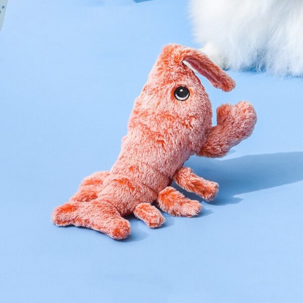 Pet Toys Electric Jumping Shrimp USB Charging Simulation Lobster Funny Cat Plush Pets Toy - Image 8