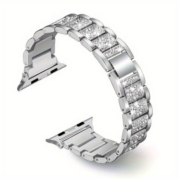 Metal Diamond-encrusted Watch Band - Image 2