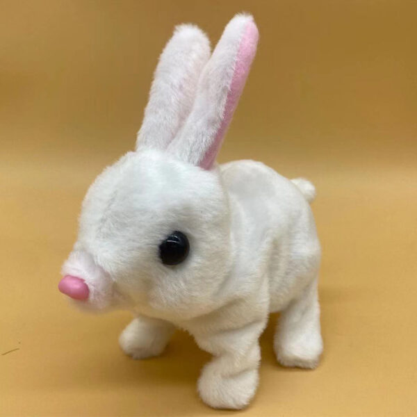 Simulation Pet Plush Electric White Rabbit Toys - Image 2