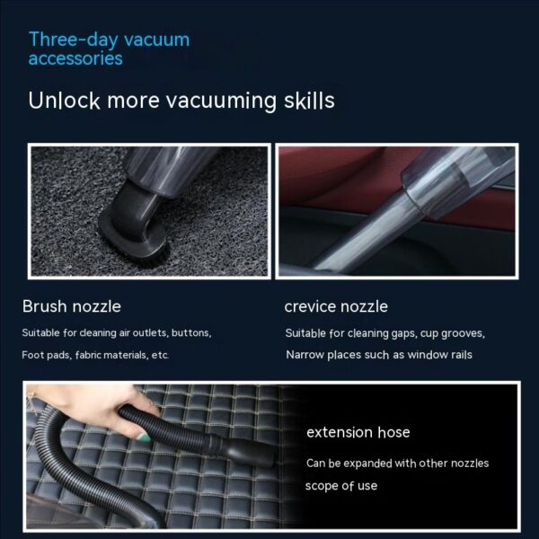 Car Cleaner Wireless Charging Handheld Vacuum Cleaner - Image 4