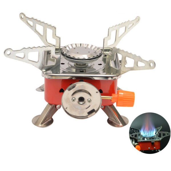 Outdoor Mini Small Square Stove Gas Stove Portable Folding Cassette Stove Camping Stove Picnic Cooker - Image 3