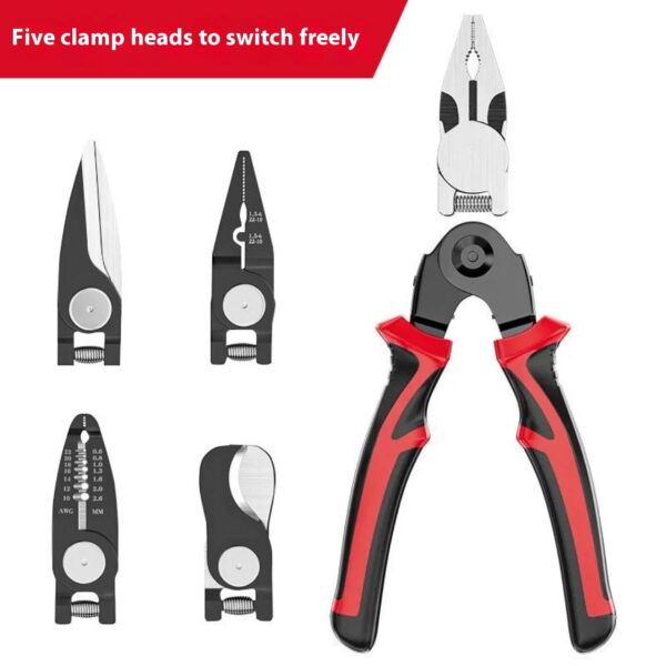 Multi-functional One-to-five Multi-purpose Electrician Wire Stripper - Image 3