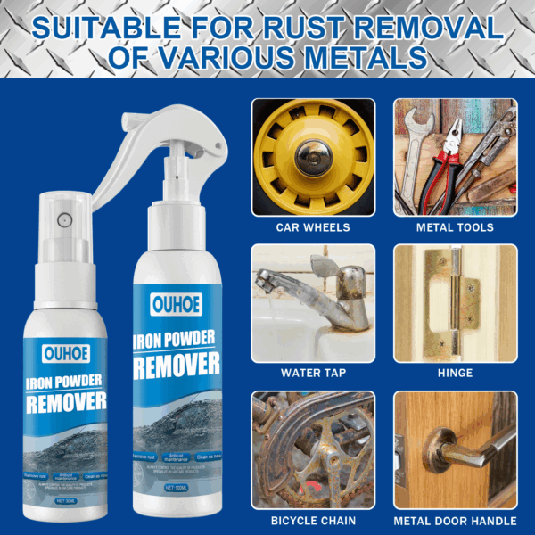 OUHOE Auto Iron Powder Rust Remover Spray Rust Remover Auto Products Stain Remover Rust Remover Cleaning Products - Image 11
