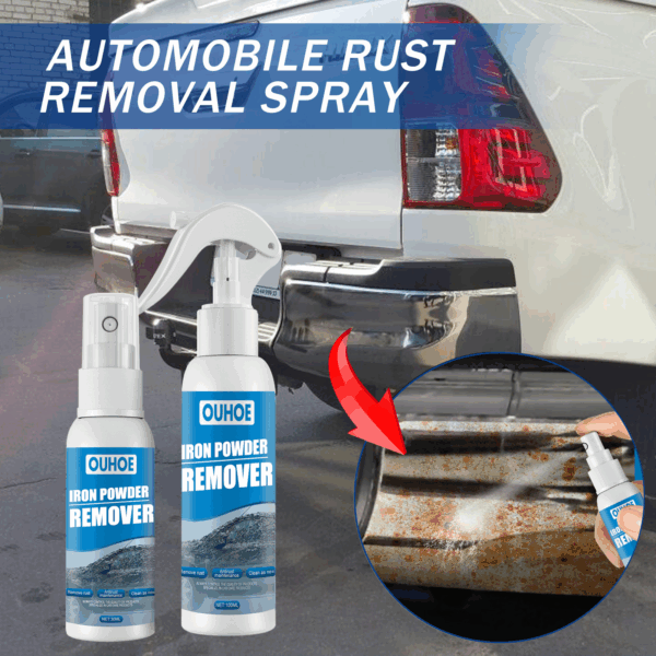 OUHOE Auto Iron Powder Rust Remover Spray Rust Remover Auto Products Stain Remover Rust Remover Cleaning Products - Image 2