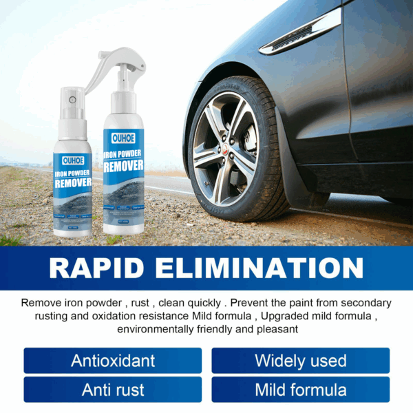 OUHOE Auto Iron Powder Rust Remover Spray Rust Remover Auto Products Stain Remover Rust Remover Cleaning Products - Image 4