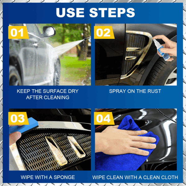 OUHOE Auto Iron Powder Rust Remover Spray Rust Remover Auto Products Stain Remover Rust Remover Cleaning Products - Image 5